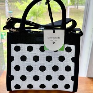 Kate Spade x Target Black and White Polka Dot Bag